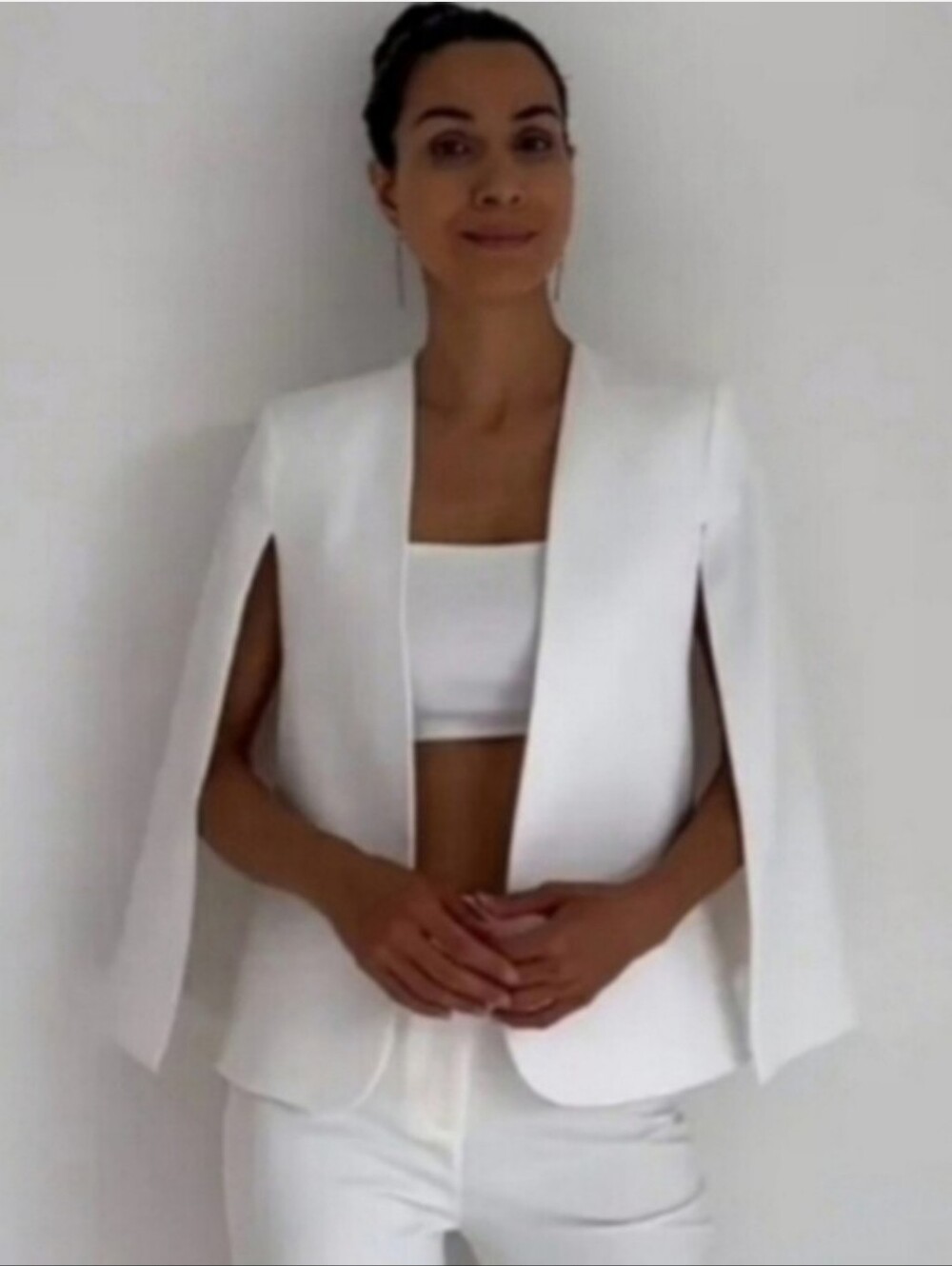 Zara white cape blazer size S - Picture 14 of 15